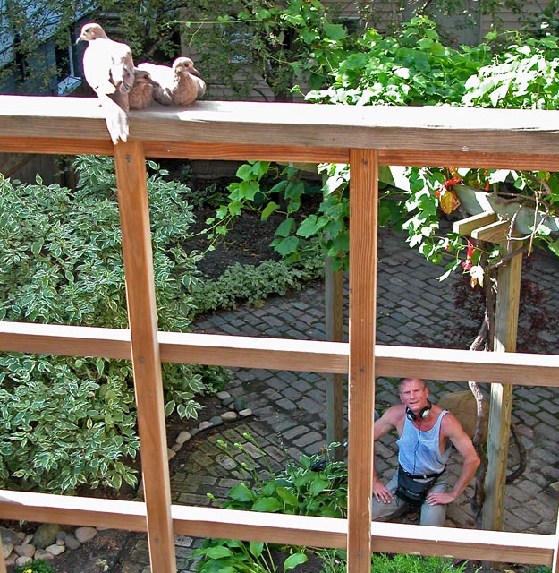 Allen in Marty's Garden